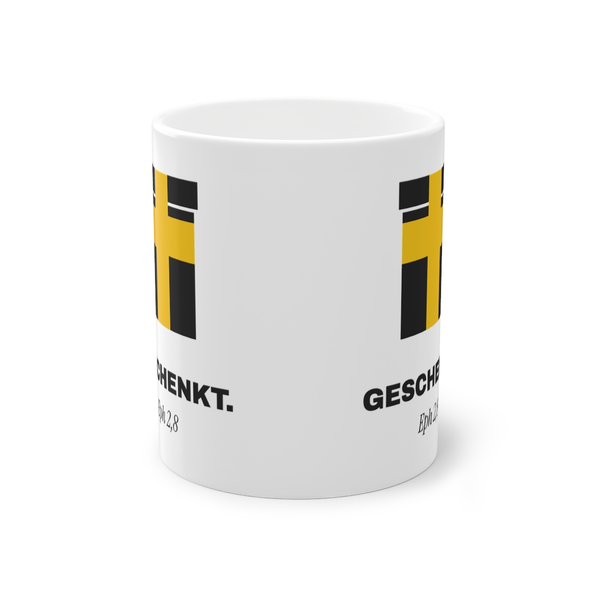 Geschenkt. — Tasse